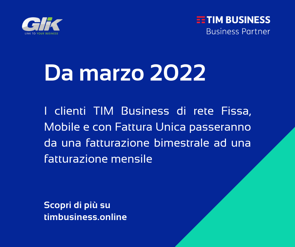 fatturazione mensile tim business