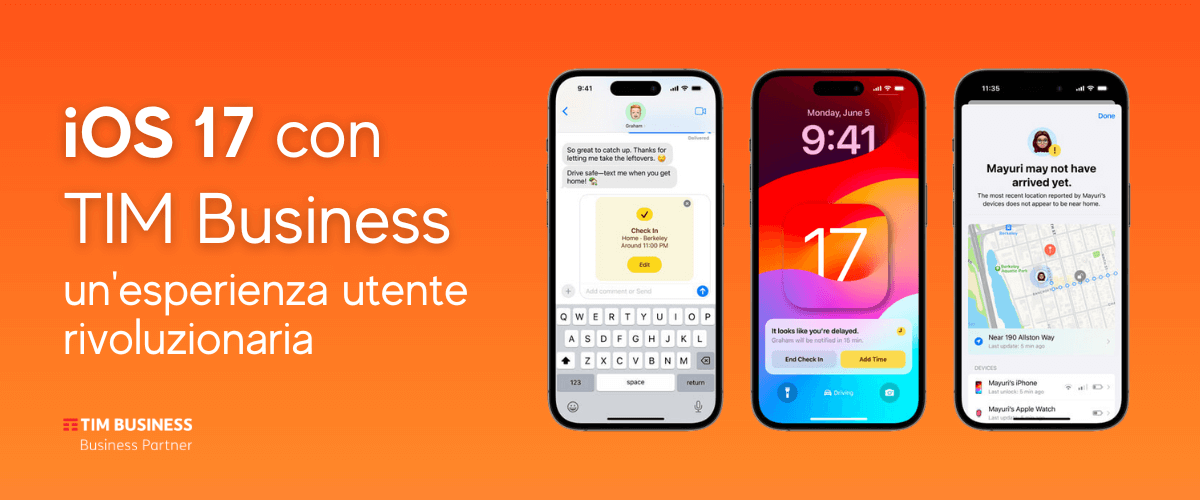 Novità iOS 17 con TIM Business